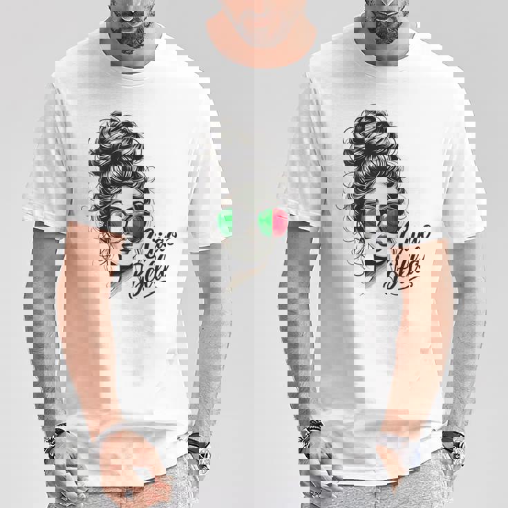 Ciao Bella Italian Flag Sunglasses Language T-Shirt Unique Gifts