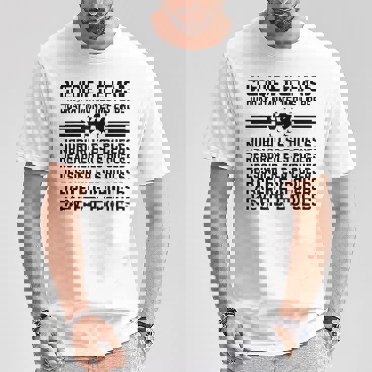 Citation Poule Ce Que Je Fais Durant Mon Temps Libre T-Shirt Cadeaux drôles