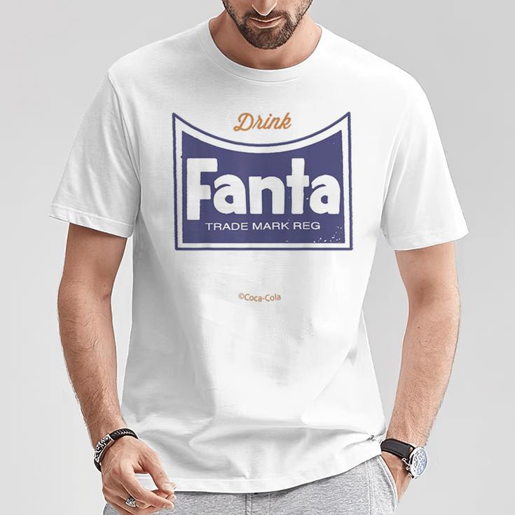 Coca-Colaintage Fanta Logo Drink Fanta Trade Mark Reg T-Shirt Lustige Geschenke