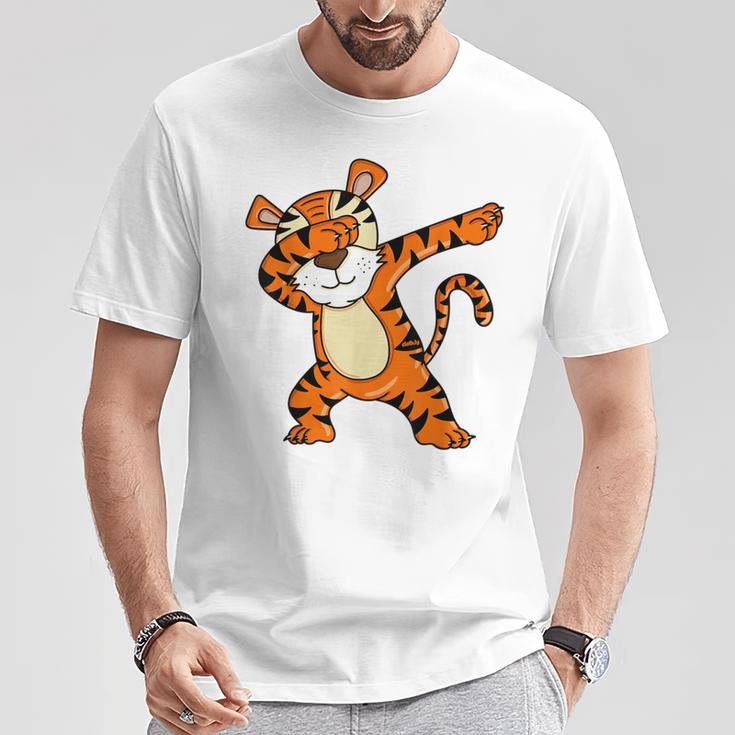 Dabbing Tiger Boys Tiger Dab T-Shirt Lustige Geschenke