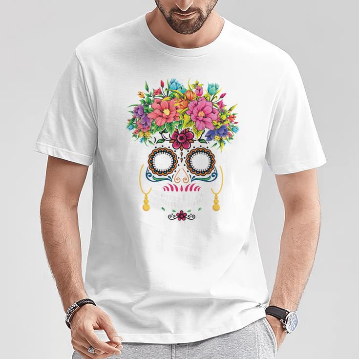 Dia De Los Muertos Costume Replacement Fancy Dress Costume Carnival T-Shirt Lustige Geschenke