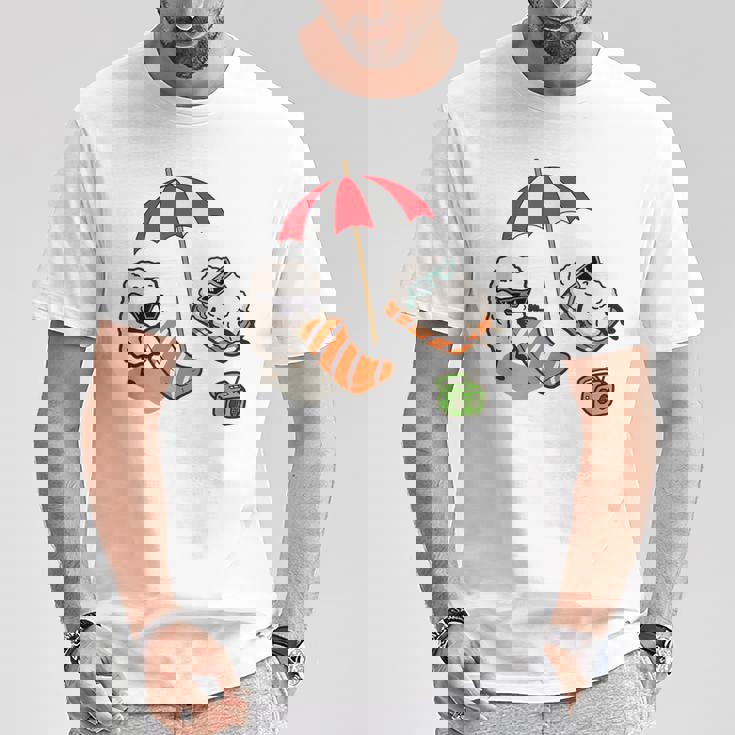 Divertente Camicia Peracanze Sushi Camicia Giapponese Kawaii Sushi Maglietta Regalos divertidos