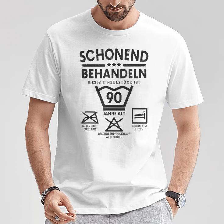 Einstück Ist 90 Jahre Schleend Treateln 90Th Birthday T-Shirt Lustige Geschenke