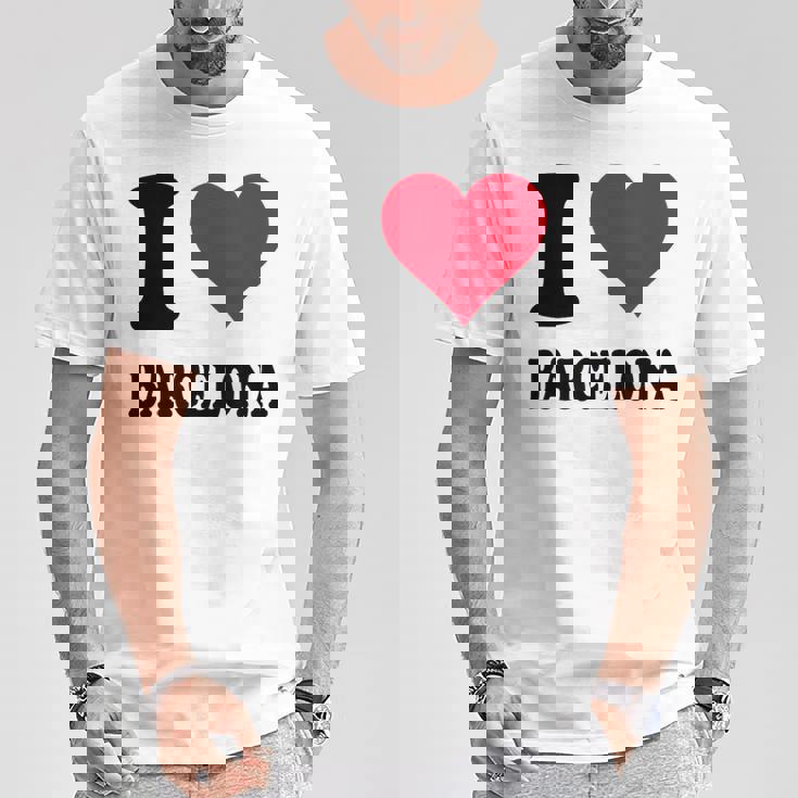 Me Encanta Barcelona Camiseta unisex Regalos divertidos
