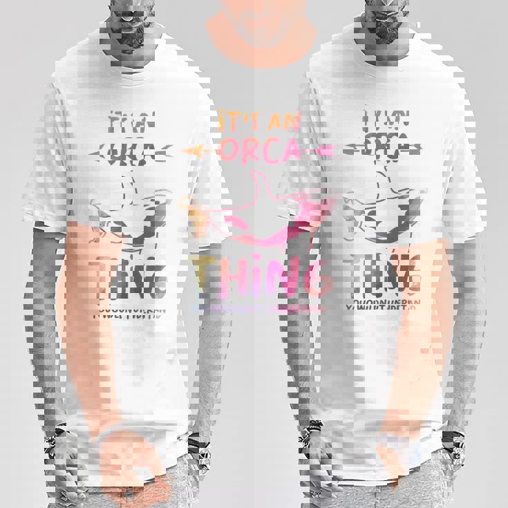 Es Una Cosa Orca Que No Entenderías Manga Larga Camiseta unisex Regalos divertidos