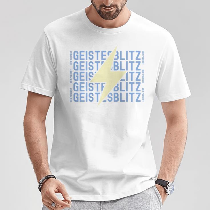 Geistesblitz Podcast T-Shirt Lustige Geschenke