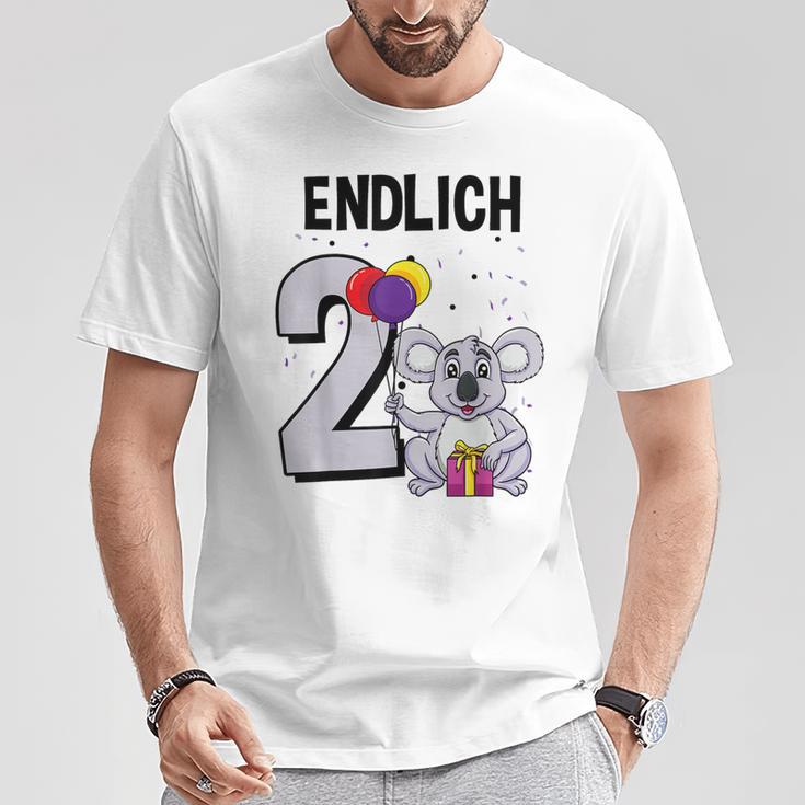 Geschenk 2 Jahre Alt Koalabär Koala Geburtstag T-Shirt Lustige Geschenke