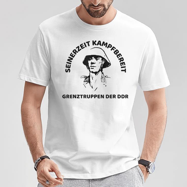 Grenztruppen Der Ddr Der Nva Seinerzeit Combat Ready T-Shirt Lustige Geschenke