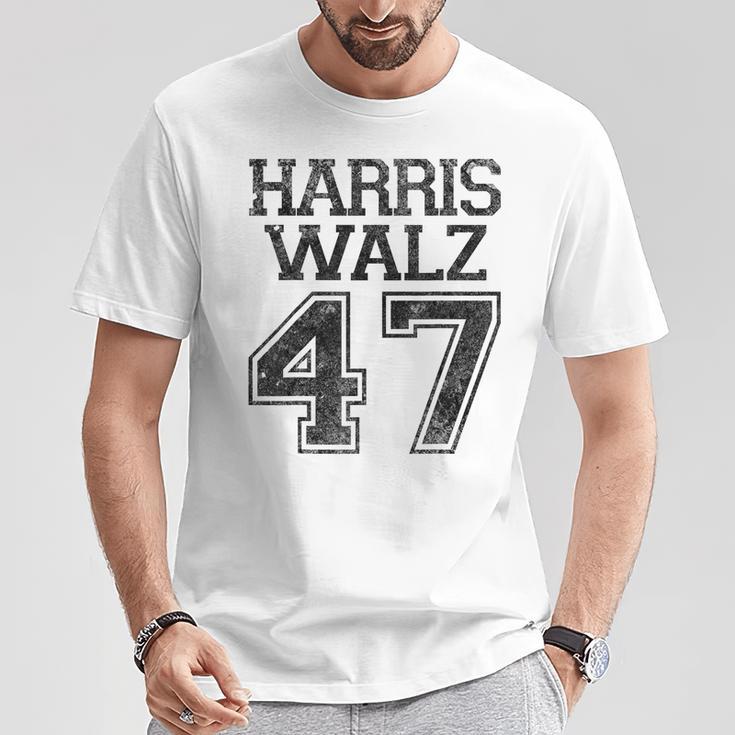 Harris Walz 2024 For President Kamala Harris Tim Waltz Gray T-Shirt Lustige Geschenke