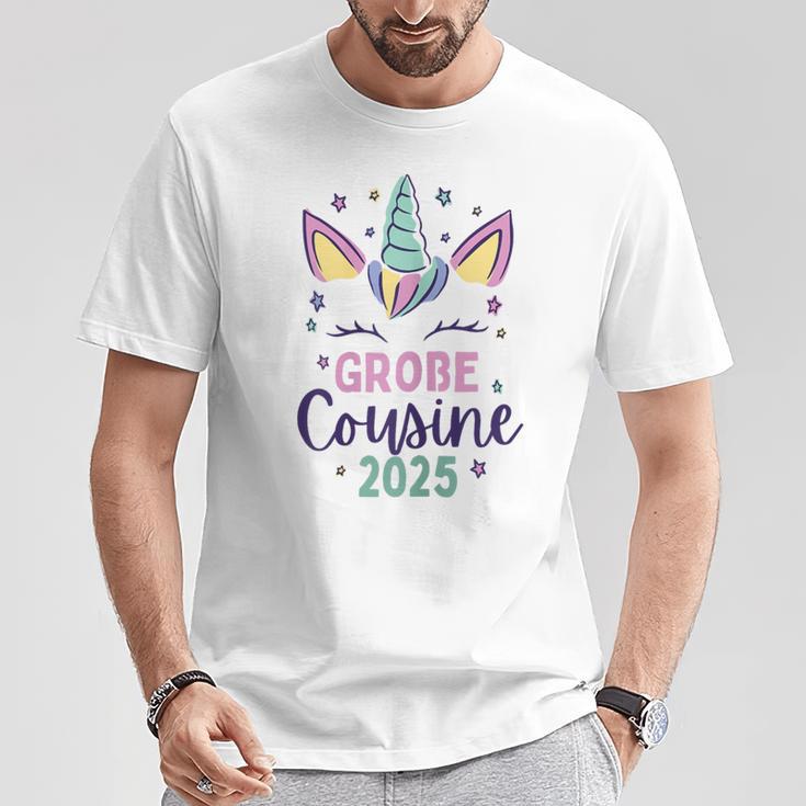 Ich Werde Große Cousin 2025 Unicorn Cousin Girls' T-Shirt Lustige Geschenke