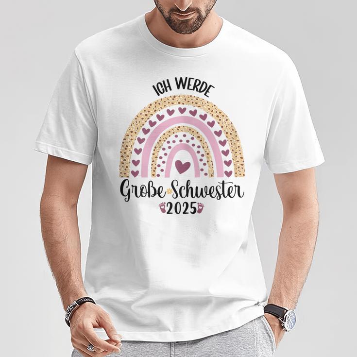 Ich Werde Große Schwester 2025 Big Sister 2025 T-Shirt Lustige Geschenke