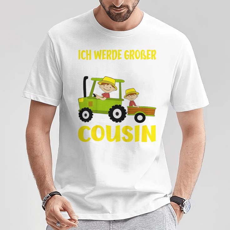 Ich Werde Großer Cousin Bauer Bald Großer Cousin German T-Shirt Lustige Geschenke