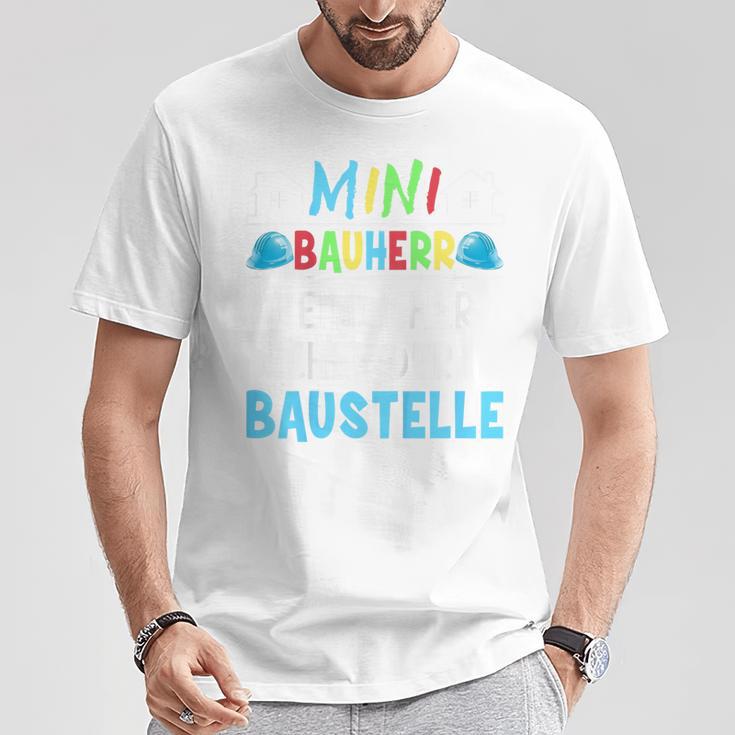 Kinder Alles Gute Zum Richtfest Mini Bauherr 2023 House Building T-Shirt Lustige Geschenke