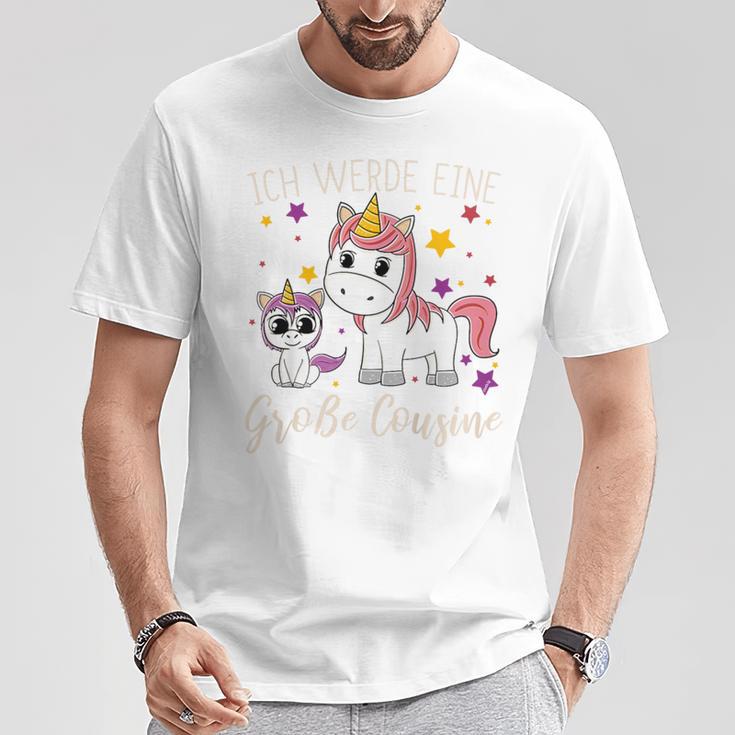 Kinder Ich Werde Große Cousin Unicorn Idea Cousin T-Shirt Lustige Geschenke