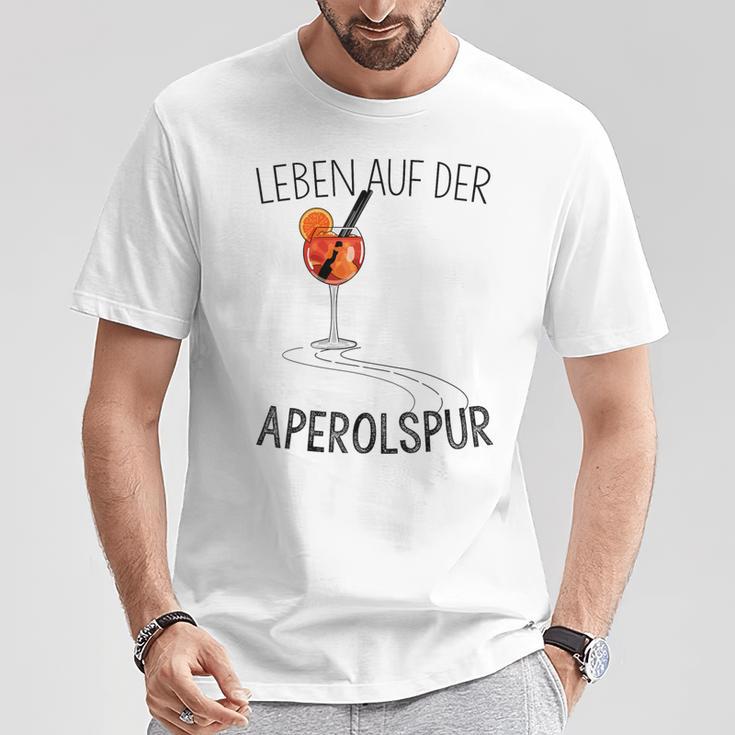 Leben Auf Der Aperolspur Life T-Shirt Lustige Geschenke