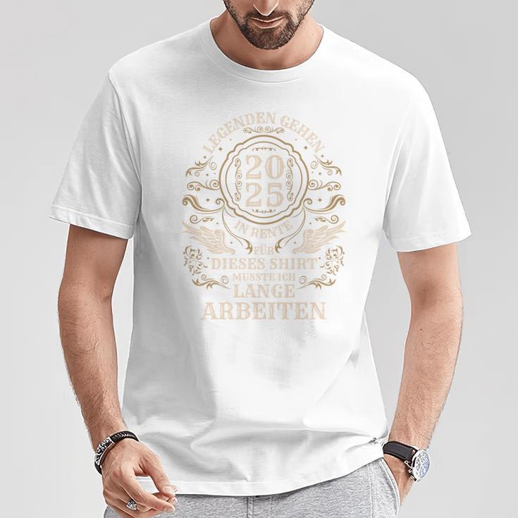 Legende Geht In Rente Rentner Ruhestand 2025 T-Shirt Lustige Geschenke