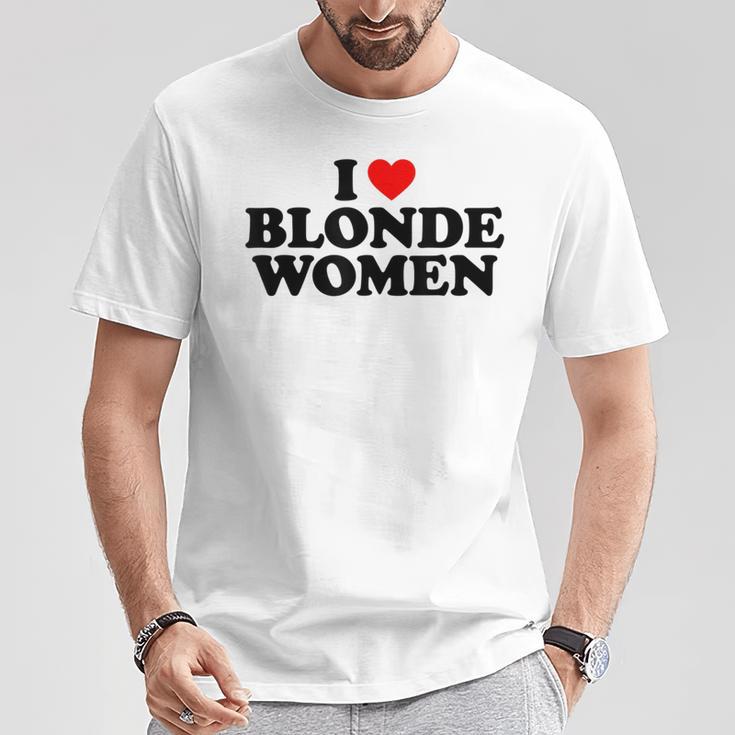 I Love Blonde Women's T-Shirt Lustige Geschenke