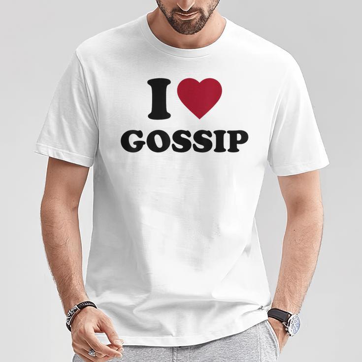 I Love Klatsch T-Shirt Lustige Geschenke