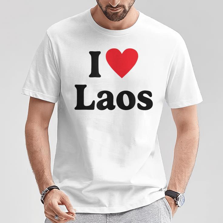 I Love Laos T-Shirt Lustige Geschenke