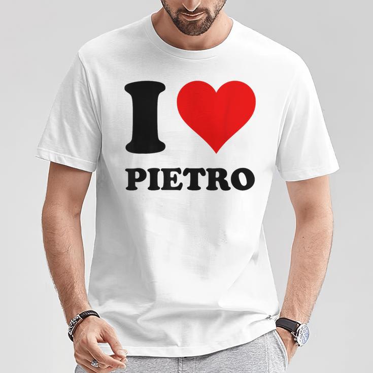 I Love Pietro T-Shirt Lustige Geschenke