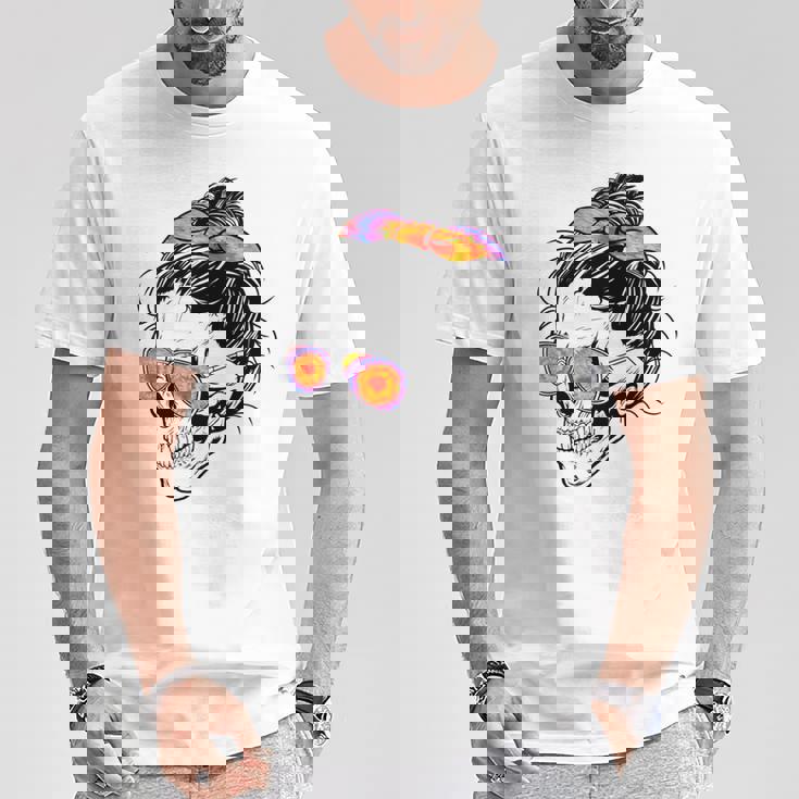 S De Calavera Calavera Manga Larga Camiseta unisex Regalos divertidos