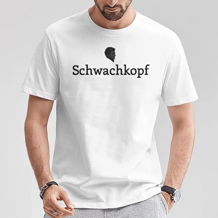 Schwach­Kopf Meme Robert Habeck Political Meme Gray T-Shirt Lustige Geschenke