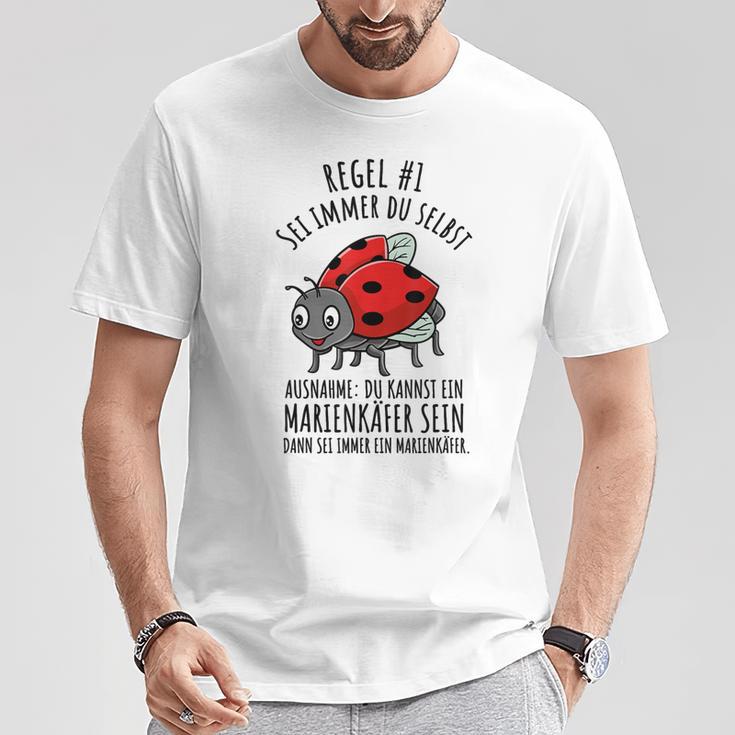 Sei Immer Du Selbst Marienkäfer Liebhaber T-Shirt Lustige Geschenke