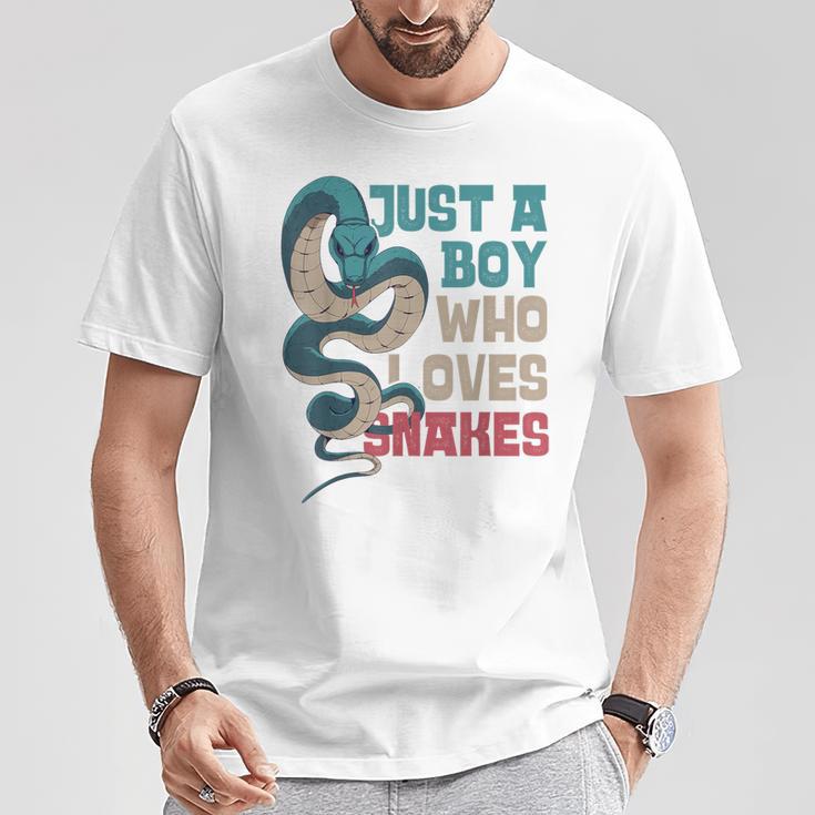 Snake Serpent Nur Ein Junge Die Schnnen Loves S T-Shirt Lustige Geschenke