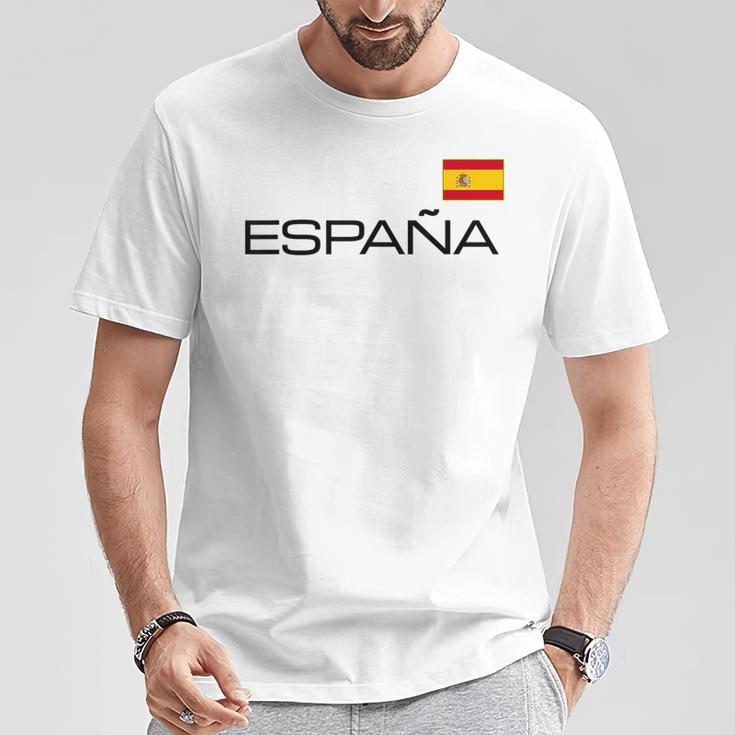 Spain Flag España Athletic Sports Jersey Style T-Shirt Lustige Geschenke