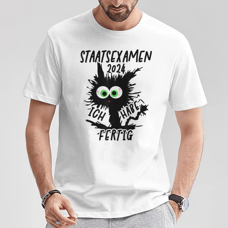 Staatsexamen 2024 Ich Habe Fertig Gray T-Shirt Lustige Geschenke