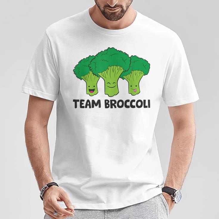 Team Broccolieganegetarian Broccoli T-Shirt Lustige Geschenke