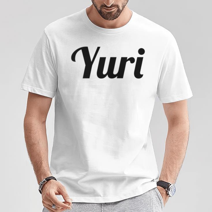 Top That Says The Name Yuri Niedliche Erwachsene Kinder Grafik T-Shirt Lustige Geschenke