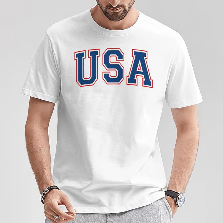 Usa Athletic Team Flag T-Shirt Lustige Geschenke