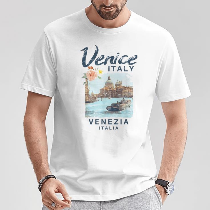 Venice Italy Enice Italiaintage T-Shirt Lustige Geschenke