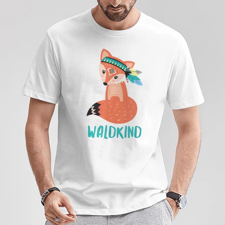 Waldkind Fuchs T-Shirt Lustige Geschenke