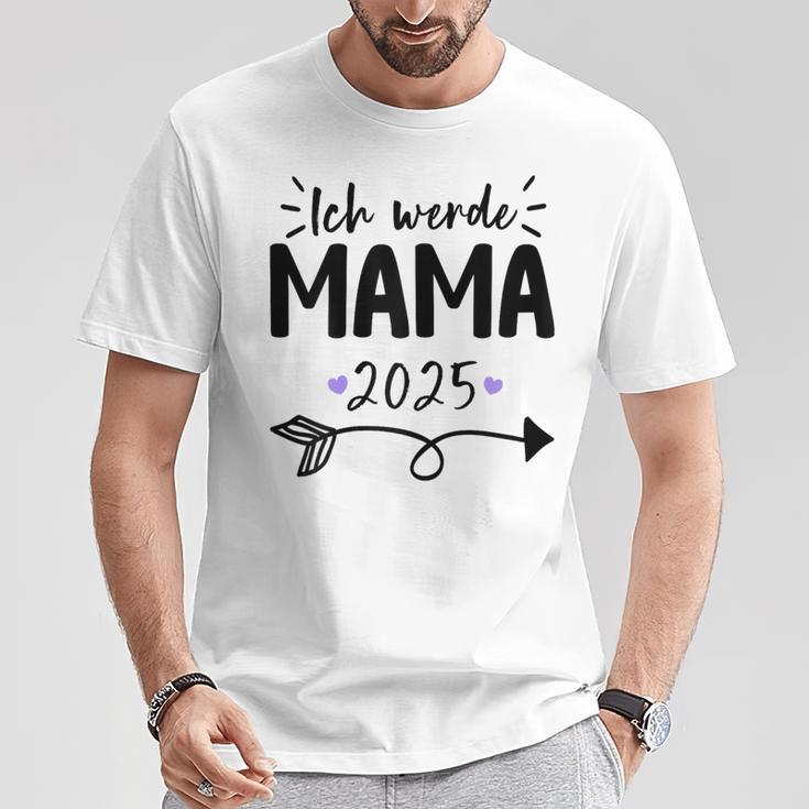 Women's Ich Werde Mama 2025 T-Shirt Lustige Geschenke