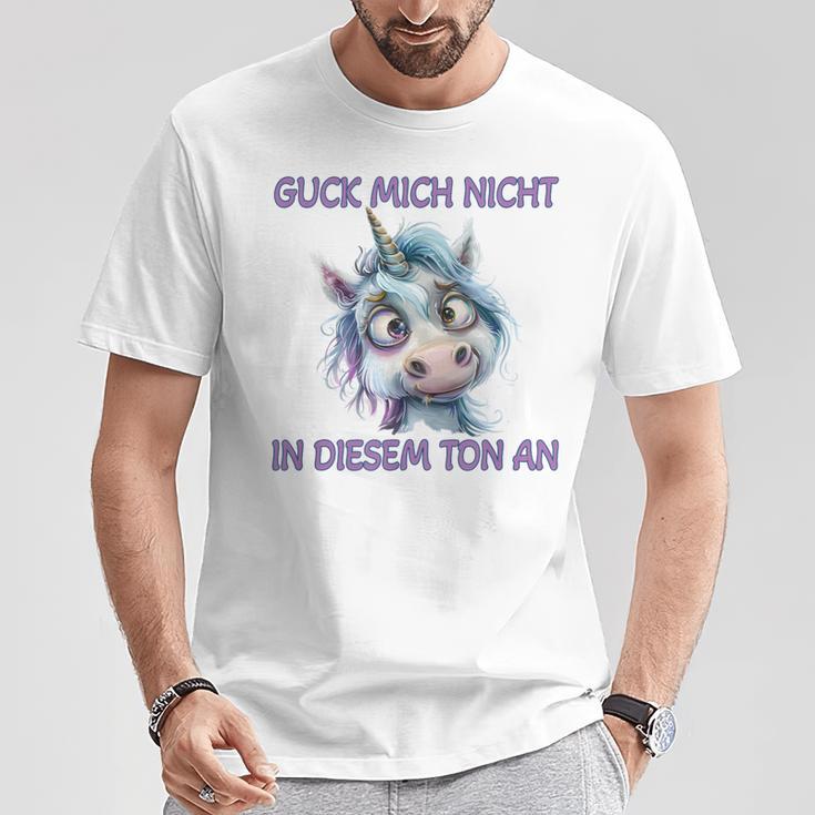 Zerzaustes Einhorn T-Shirt Lustige Geschenke