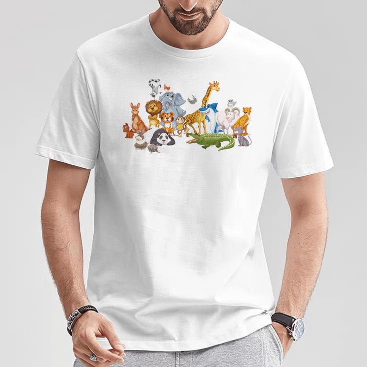 Zoo Tiere Jungen Mädchen Zoo T-Shirt Lustige Geschenke