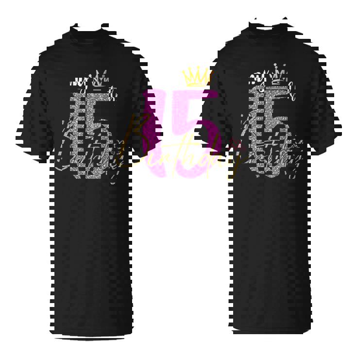 15 Cumpleaños Niña Regalos 15 Años Princesa Corona Niños Camiseta unisex