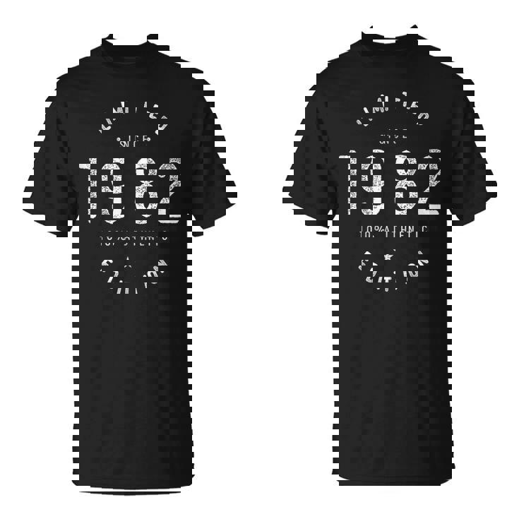 1982 Limited Edition Birth Year Milestone Birthday Vintage T-Shirt