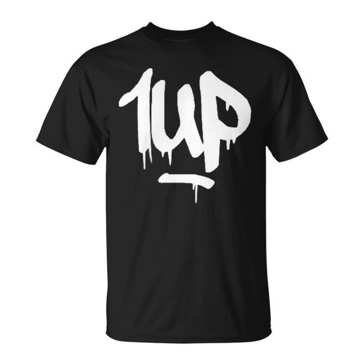 1Up Logo Graffiti Dripping Marker T-Shirt