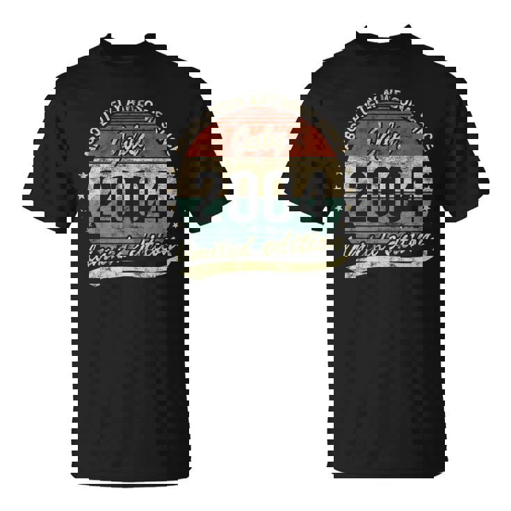 20 Ans Anniversaire Awesome Et Fantastique Juillet 2004 T-Shirt