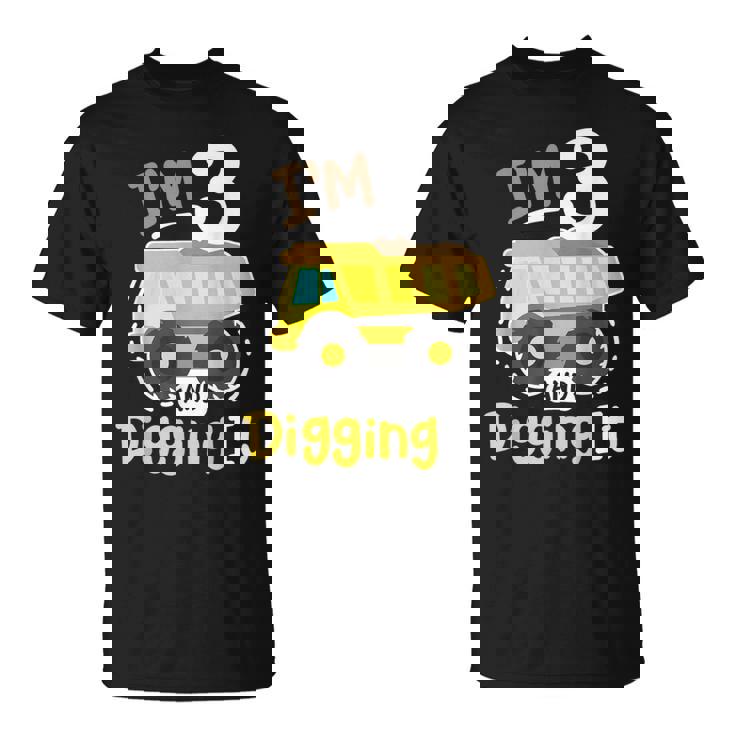 Maglietta 3 Anni Bimbo - Stampa Escavatore E Gru Per Compleanno - Foto 3