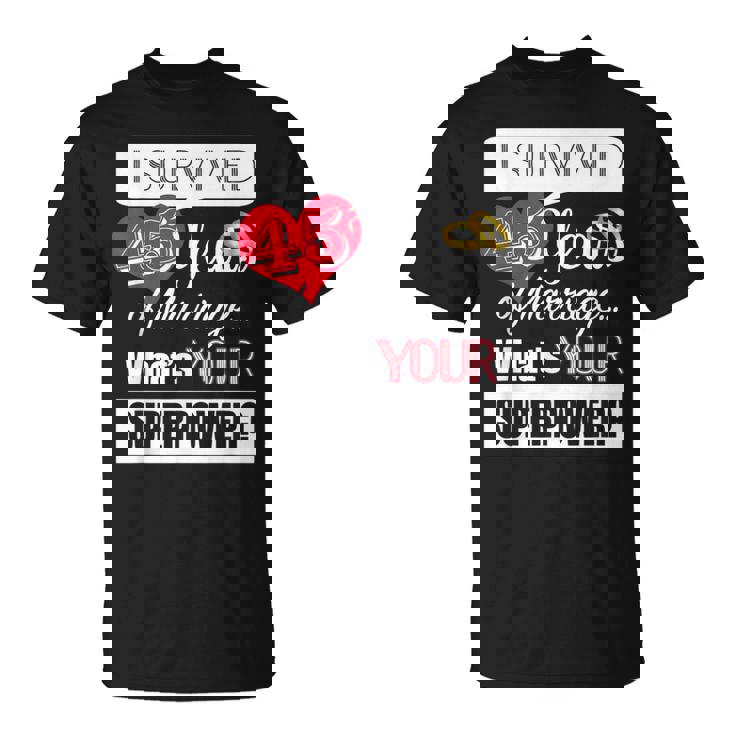 45 Aniversario De Boda Regalo Para Pareja 45 Años Aniversario Camiseta unisex