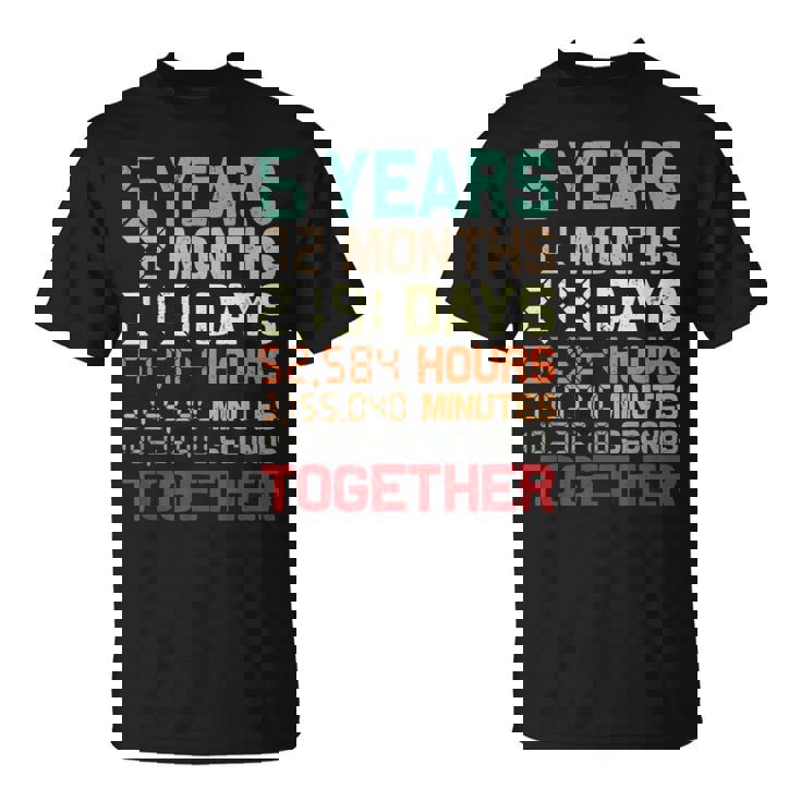 6 Años Juntos Pareja Coincidencia Sexto Aniversario De Bodas Camiseta unisex