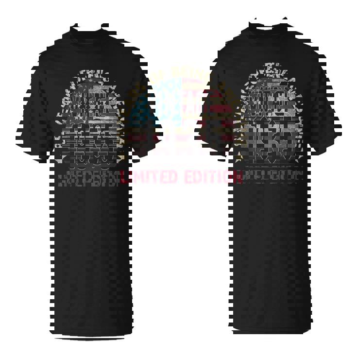 89Th Birthday Vintage Born 1935 Turning 89 Year Old T-Shirt