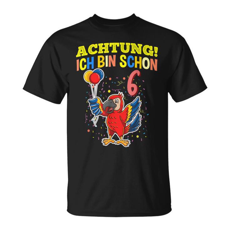 Achtung Ich Bin Schon 6 Animals German Langu T-Shirt