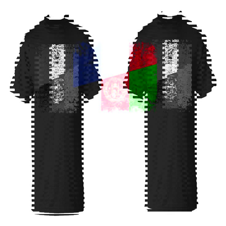 Afghanistan France Drapeau De L'amitié Afghanistan T-Shirt
