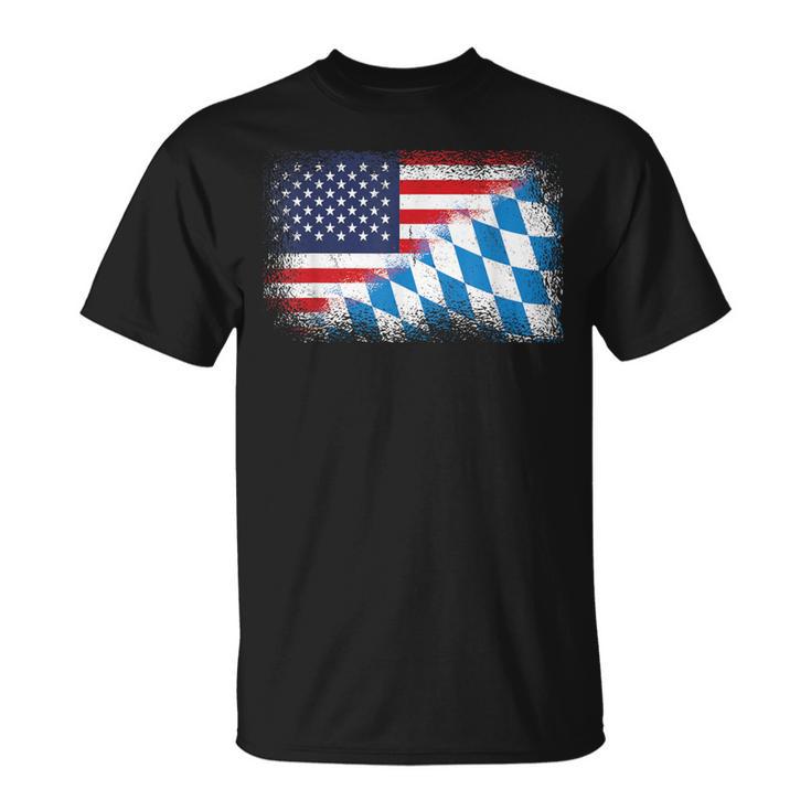 American Bavarian Flag Usa Bavaria Flag T-Shirt