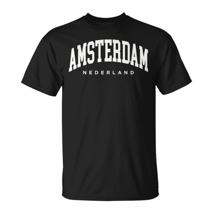 Amsterdam Netherlands Europearsity Style Travel Trip Group T-Shirt